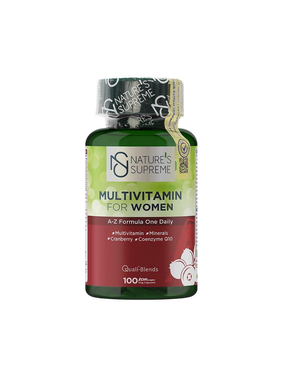 Nature's Supreme Multivitamin For Women 100 Kapsül-Nature's Supreme