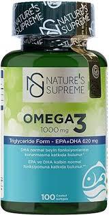 Nature's Supreme Omega 3 1000 mg 100 Kapsül-Nature's Supreme