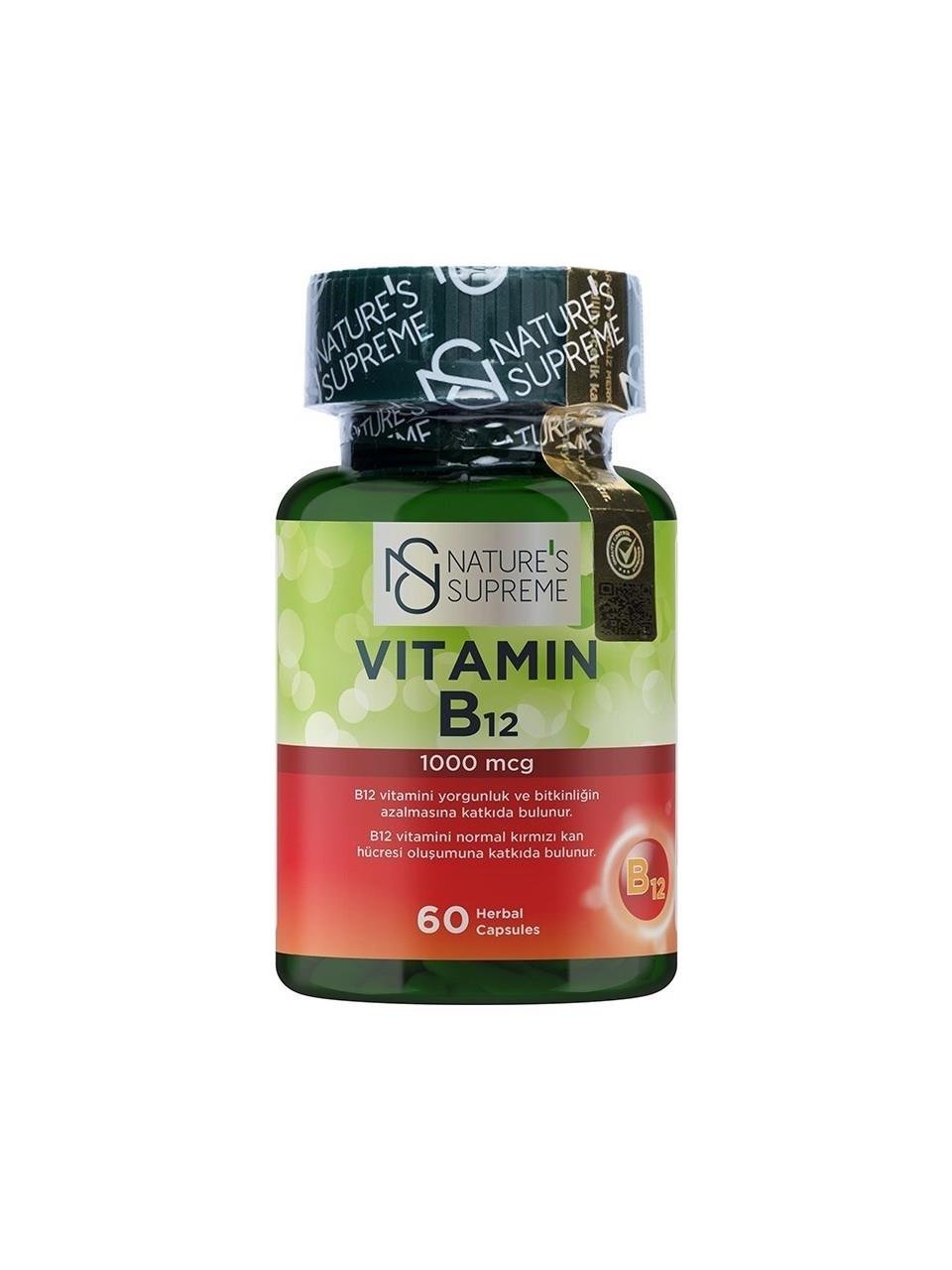 Nature's Supreme Vitamin B12 60 Tablet-Nature's Supreme