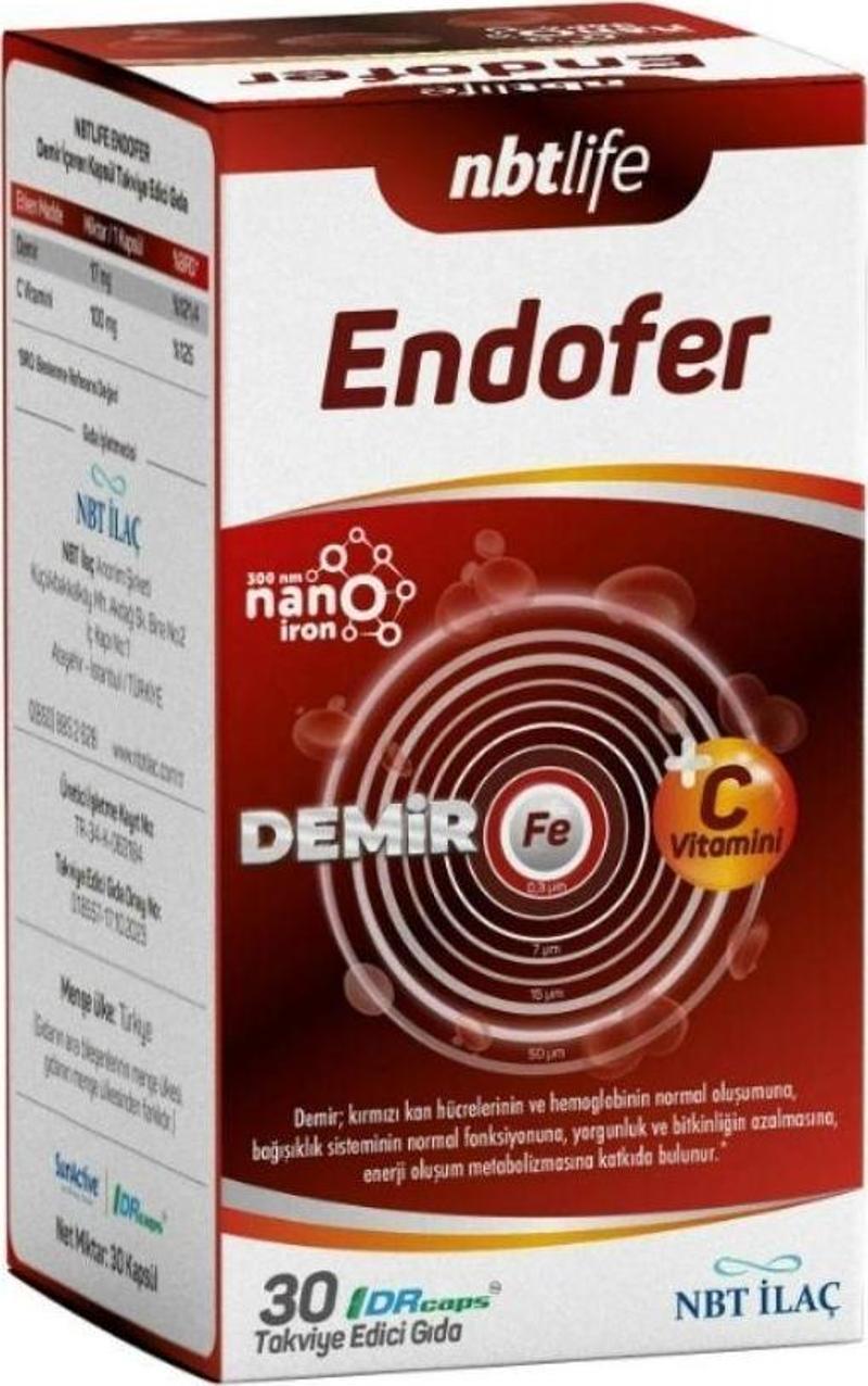 Nbt Life Endofer Takviye Edici Gıda 30 Kapsül-Nbt ilaç