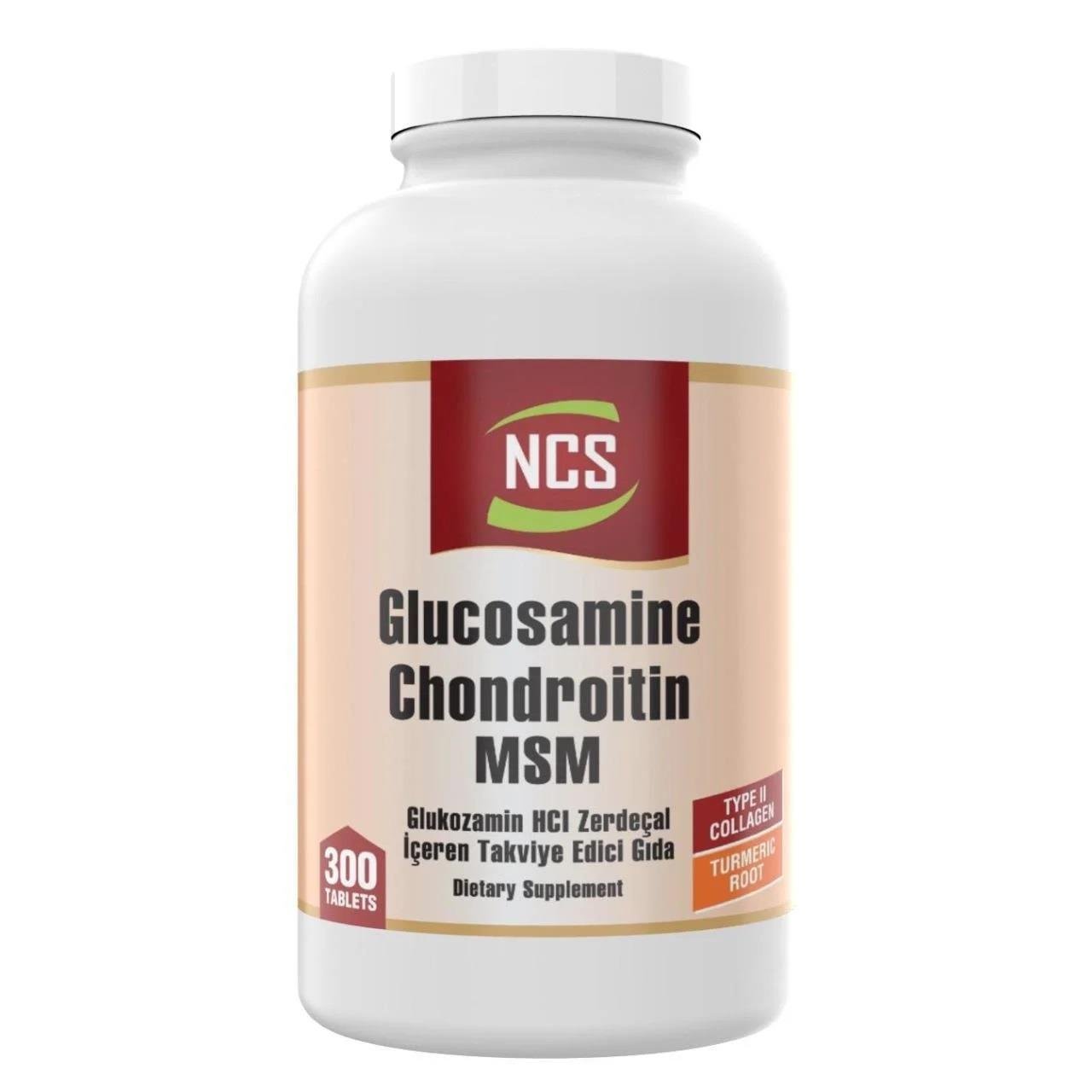 NCS Glucosamine Chondroitin MSM Collagen Turmeric 300 Tablet-NCS