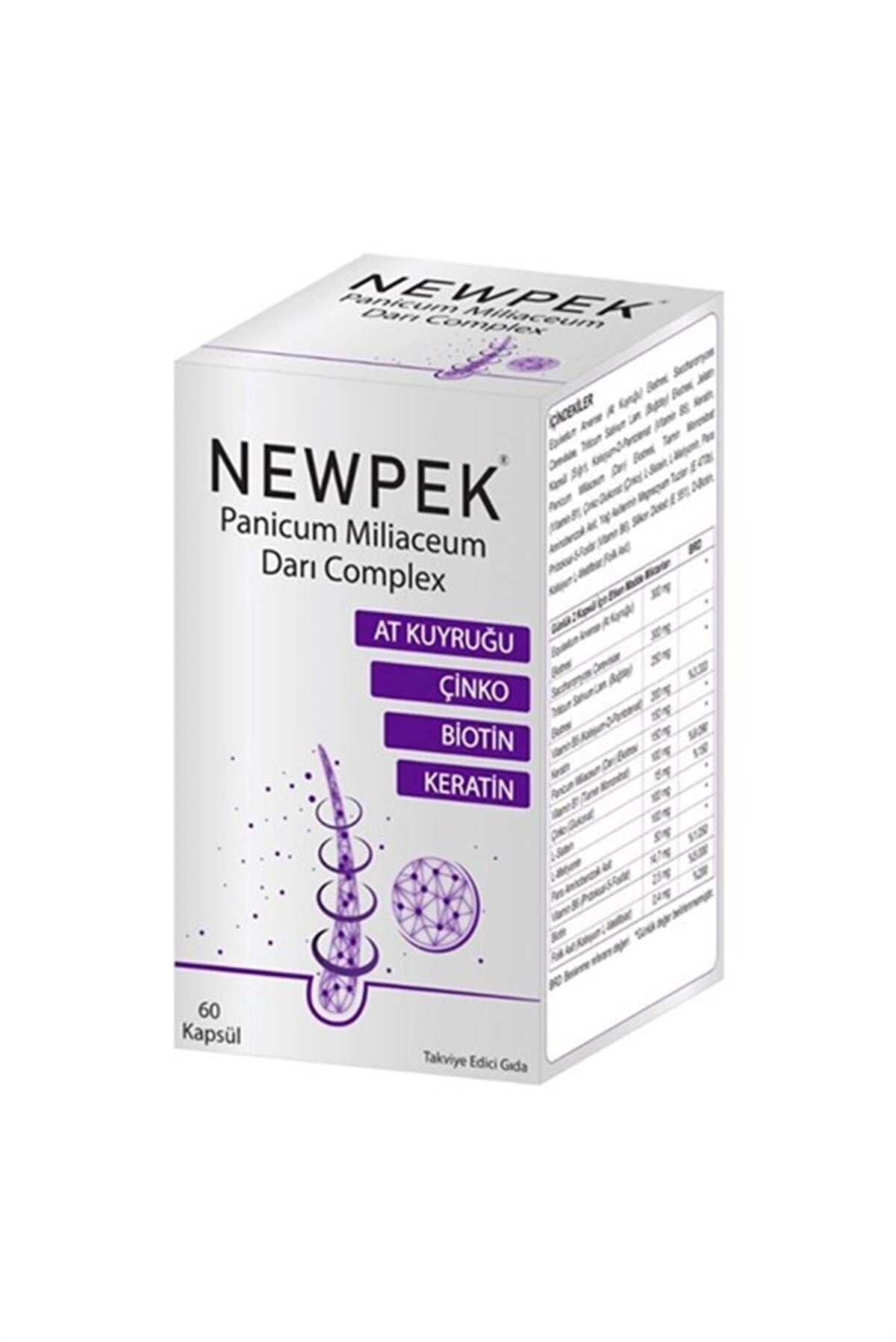 Newpek Panicum Miliaceum Darı Complex 60 Kapsül