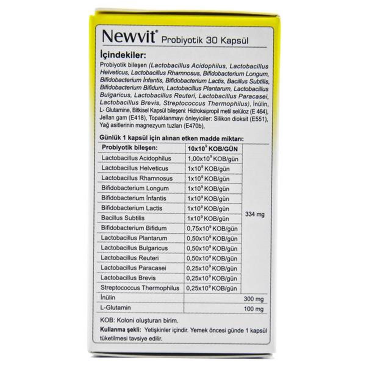 Newvit Probiyotik 30 Kapsül-RCfarma