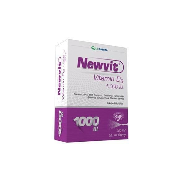 Newvit Vitamin D3 Sprey Damla 1.000 İU-RCfarma