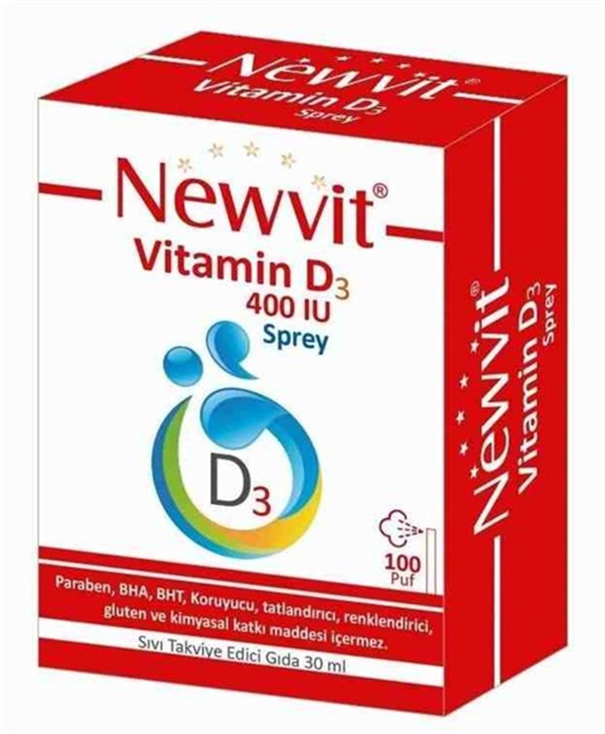 Newvit Vitamin D3 Sprey Damla 400 İU