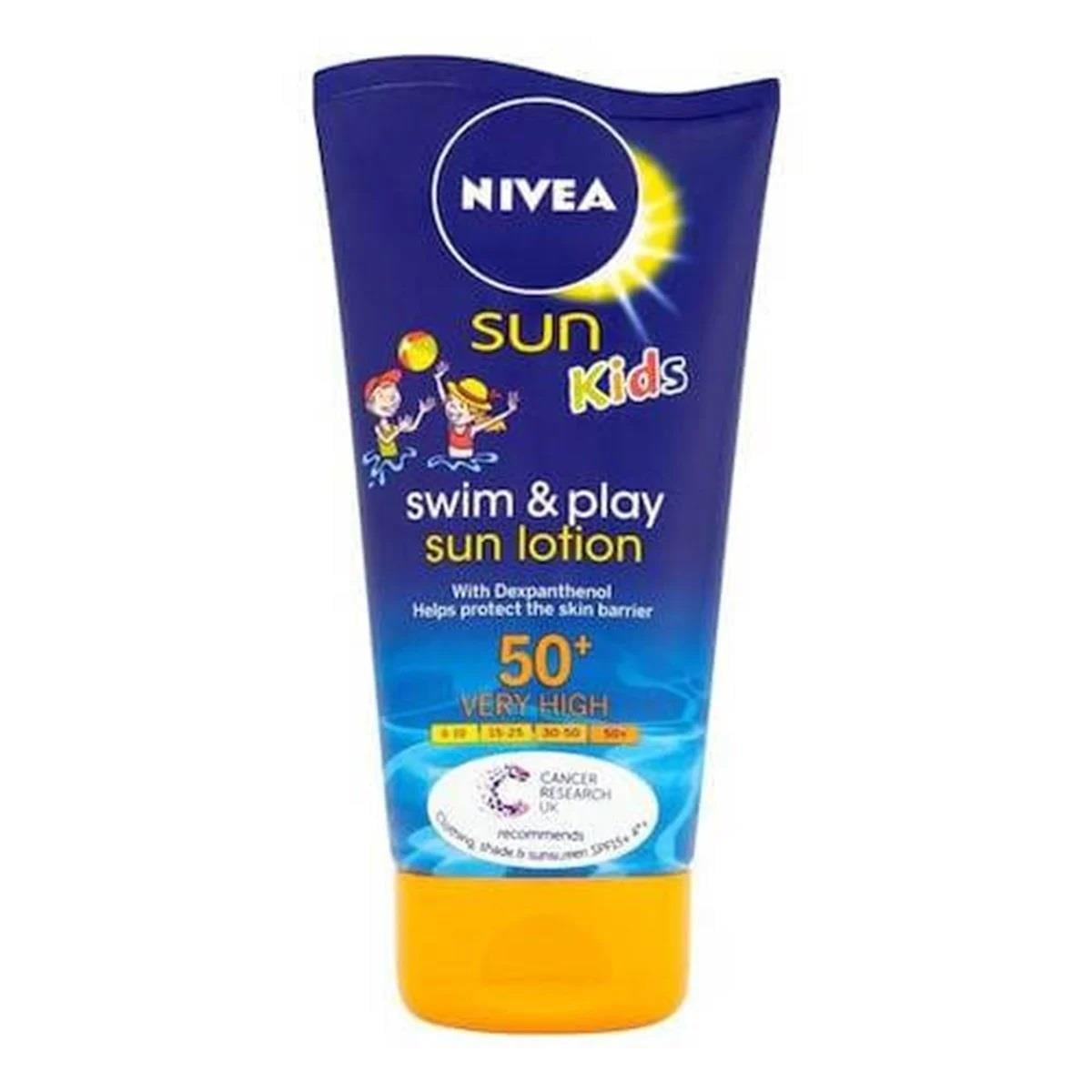 Nivea Sun Çocuk Güneş Sütü Dexpanthenol İçerikli Nemlendirici SPF50+ 150 ml-Nivea