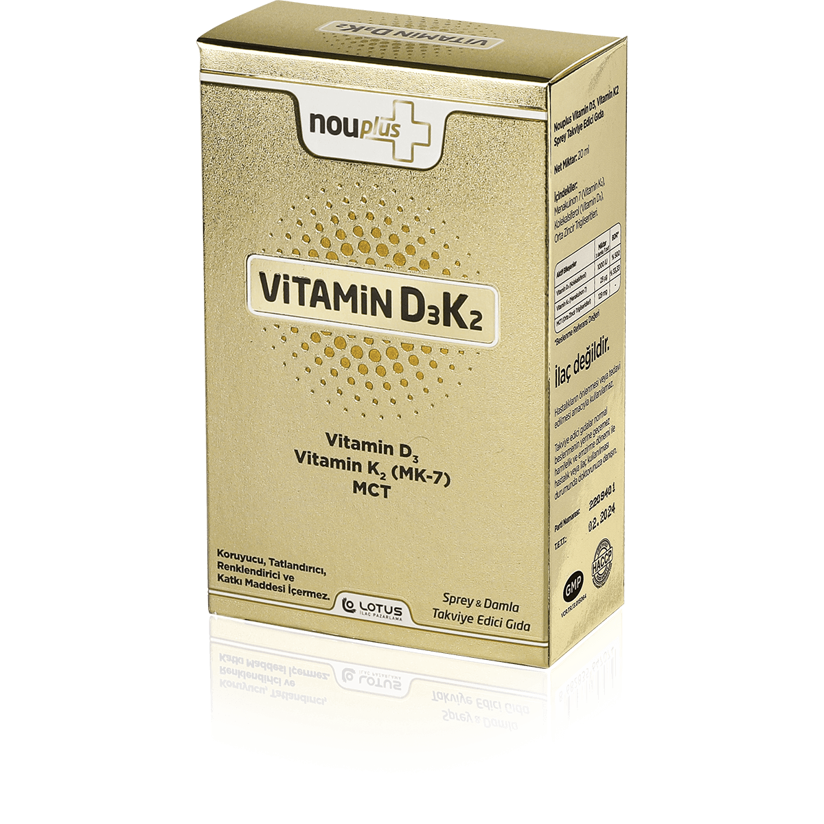 Nouplus Vitamin D3 K2 Sprey 20 ml-Nouplus