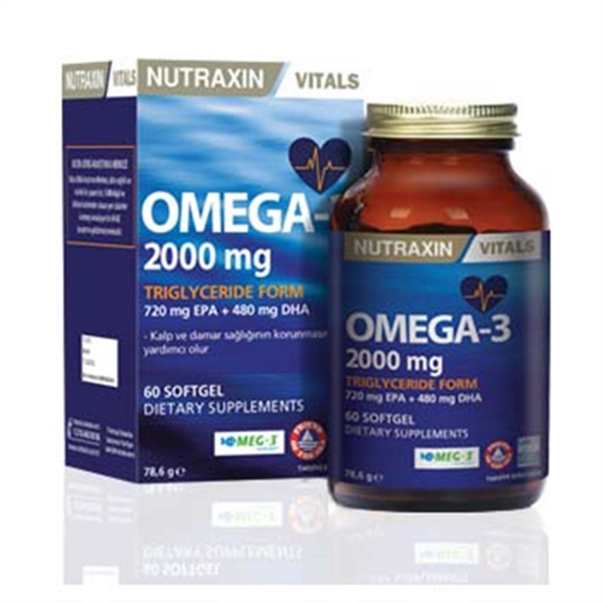 Nutraxin Omega 3 2000 Mg 60 Softgel