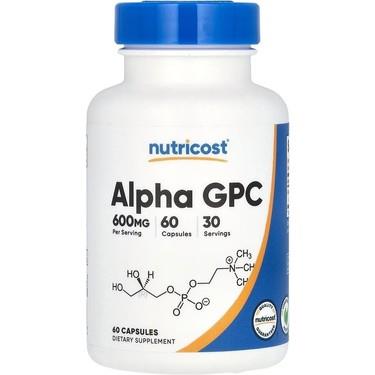 Nutricost Alpha Gpc 600 mg 60 Capsules 300 mg Per Capsule-Nutricost