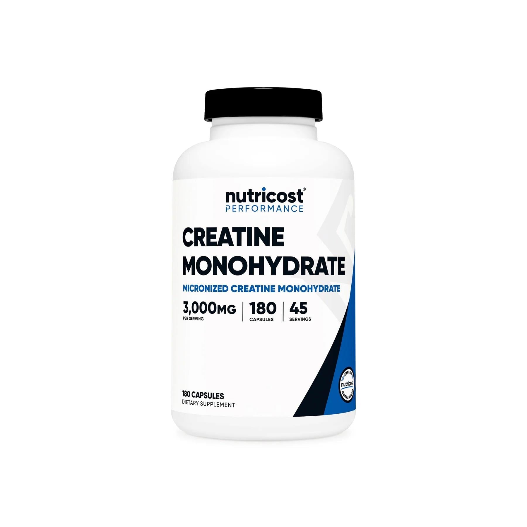 Nutricost Creatine Monohydrate 3000 mg 180 Capsul-Nutricost
