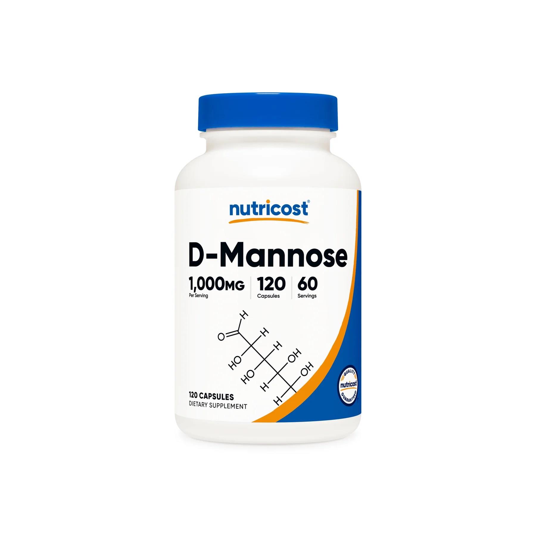 Nutricost D-Mannose 1,000 mg 120 Capsules-Nutricost