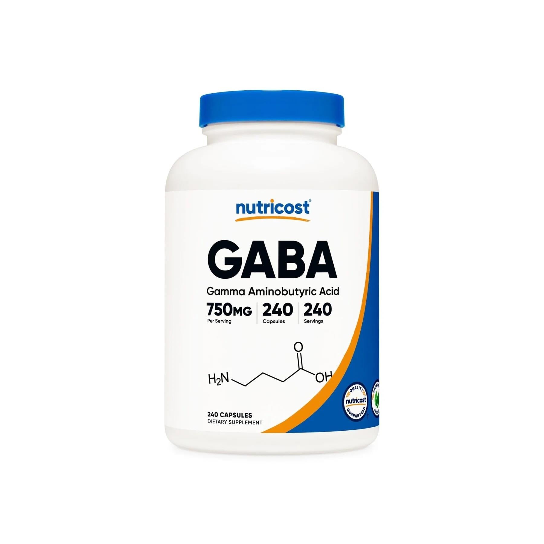 Nutricost Gaba Vitamin 750 mg 240 Capsules-Nutricost