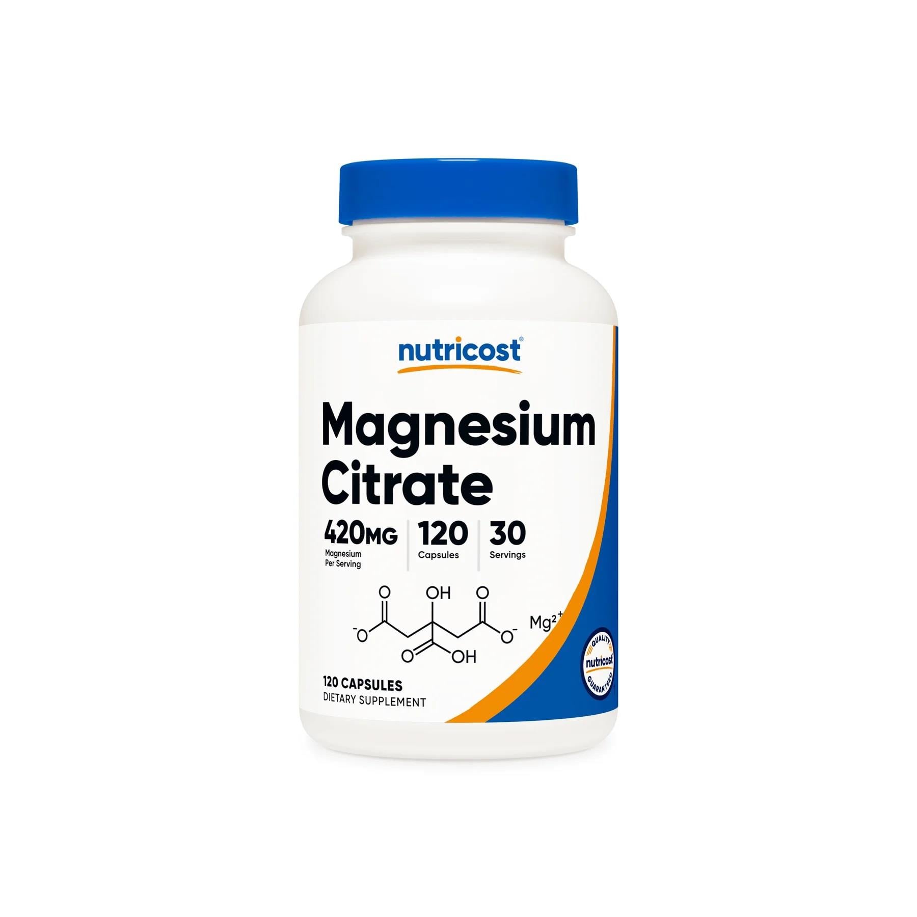 Nutricost Magnesium Citrate 420 mg 120 Veggie Kapsül-Nutricost