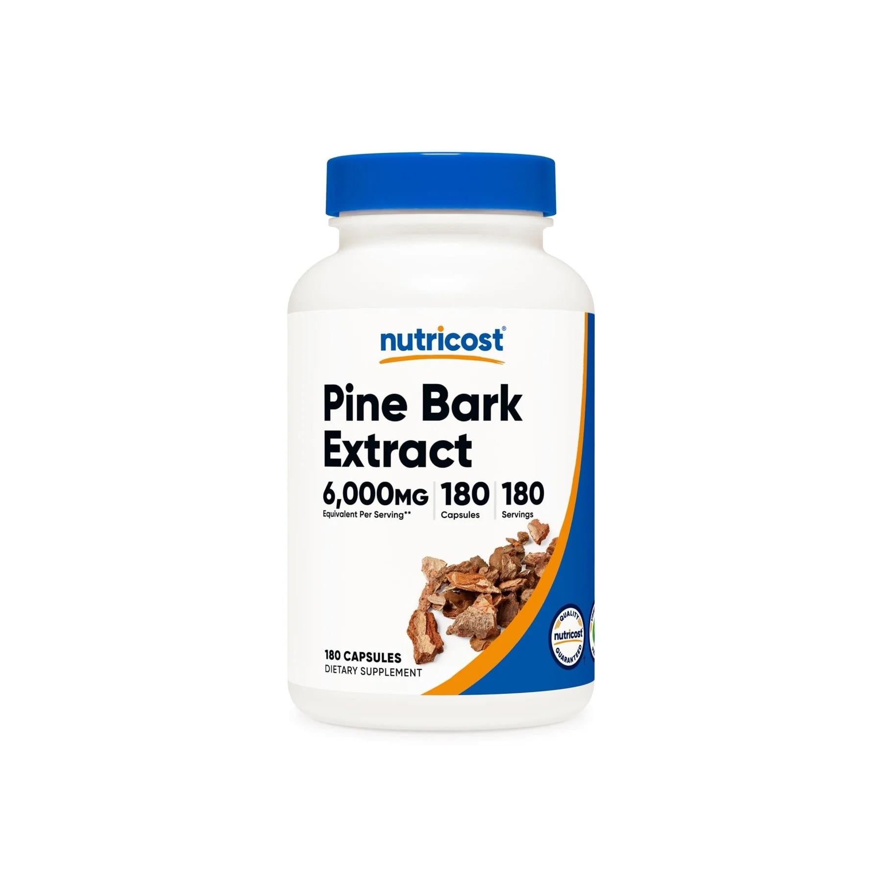 Nutricost Pine Bark Extract 6000 mg 180 Capsules-Nutricost