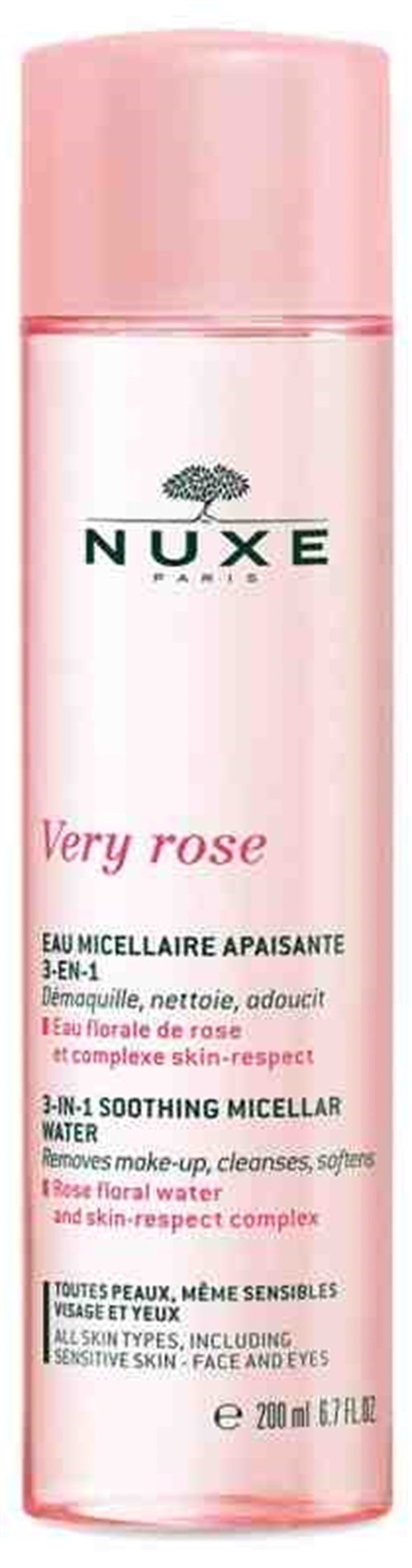 Nuxe Very Rose Soothing Micellar Water 3 in 1 200 Ml