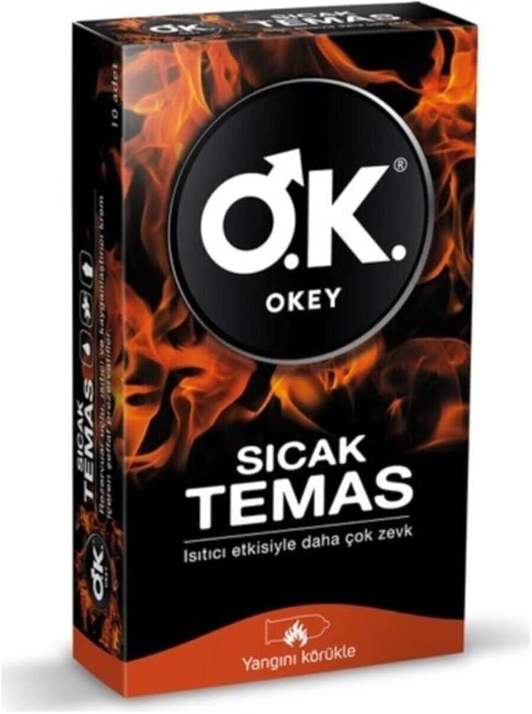 Okey Sıcak Temas Prezervatif 10 adet-Okey