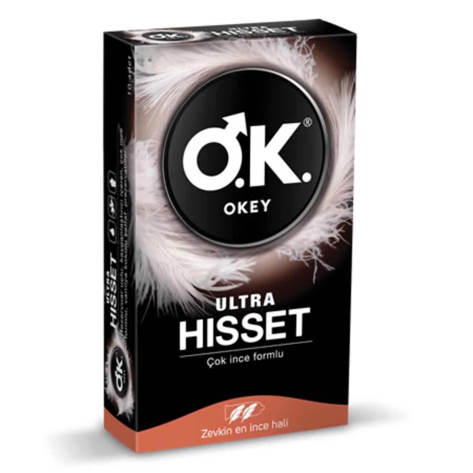 Okey Ultra Hisset Prezervatif 10 adet-Okey