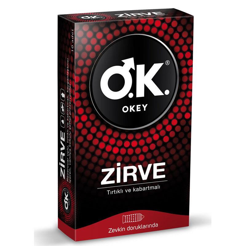 Okey Zirve Prezervatif 10 Adet-Okey