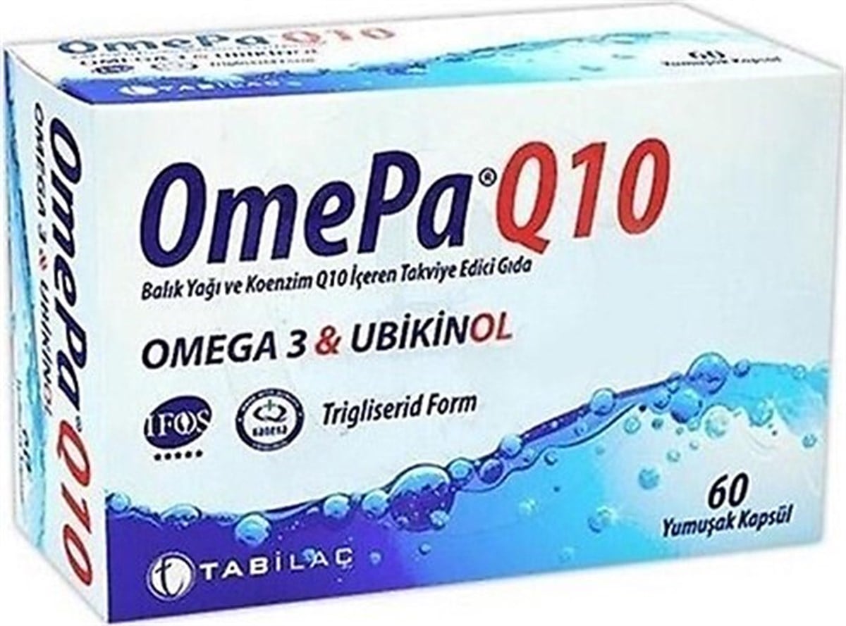 Omepa Q10 Omega 3 Ubiquinol 90 Kapsül-Omepa