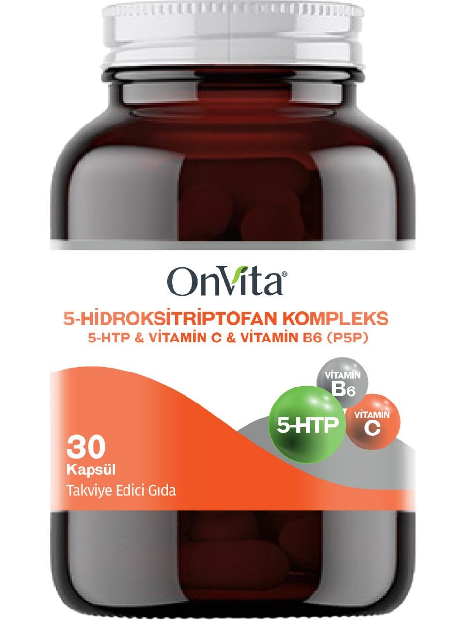Onvita 5-HTP Kompleks 30 Kapsül-OnVita