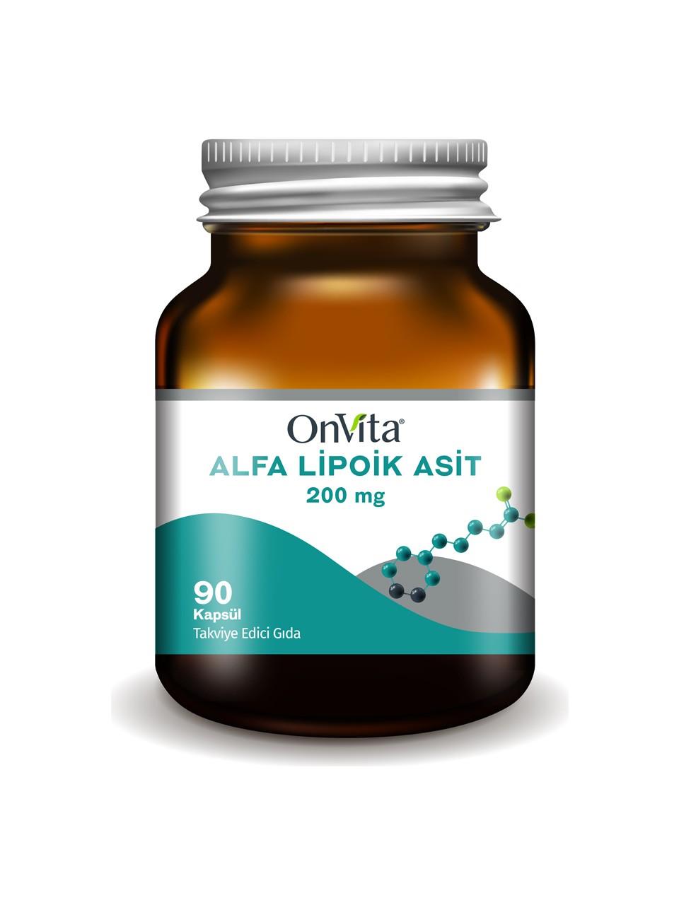 Onvita Alfa Lipoik Asit 200 mg 90 Kapsül-OnVita