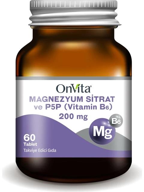 Onvita Magnezyum Sitrat & P5P 60 Tablet-OnVita