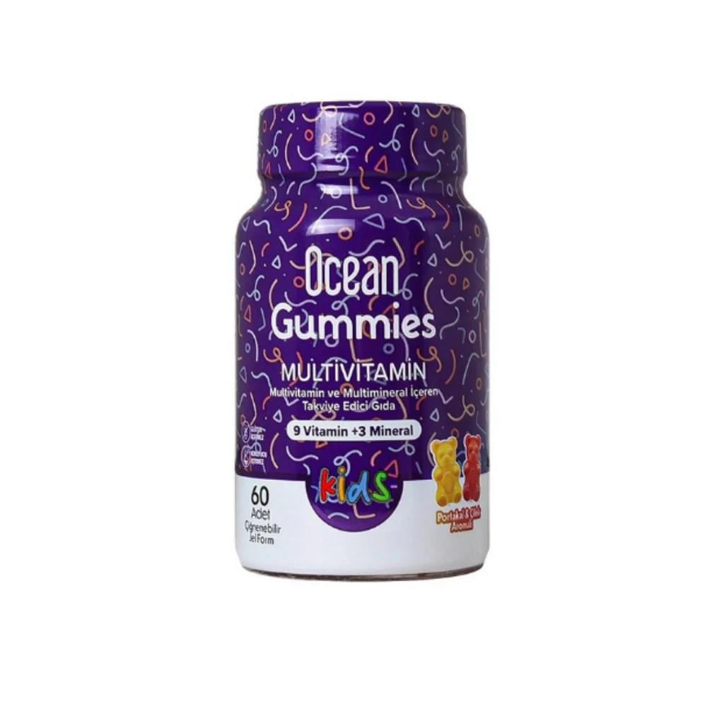 Orzax Ocean Gummies Multivitamin Kids 60 Çiğnenebilir Jel Form-Orzax