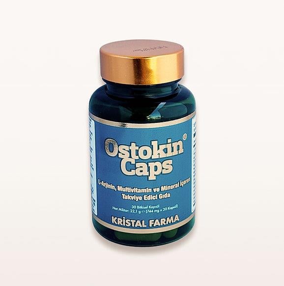 Ostokin Caps L-Arjinin Multivitamin ve Mineral İçeren Takviye Edici Gıda 30 Kapsül-Ostokin