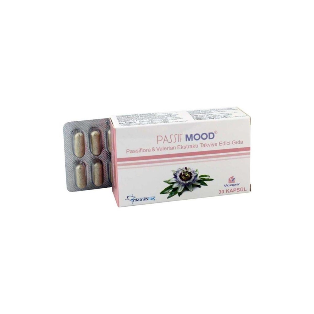 Passif Mood Passiflora & Valerian Ekstraktı Takviye Edici Gıda 30 Kapsül