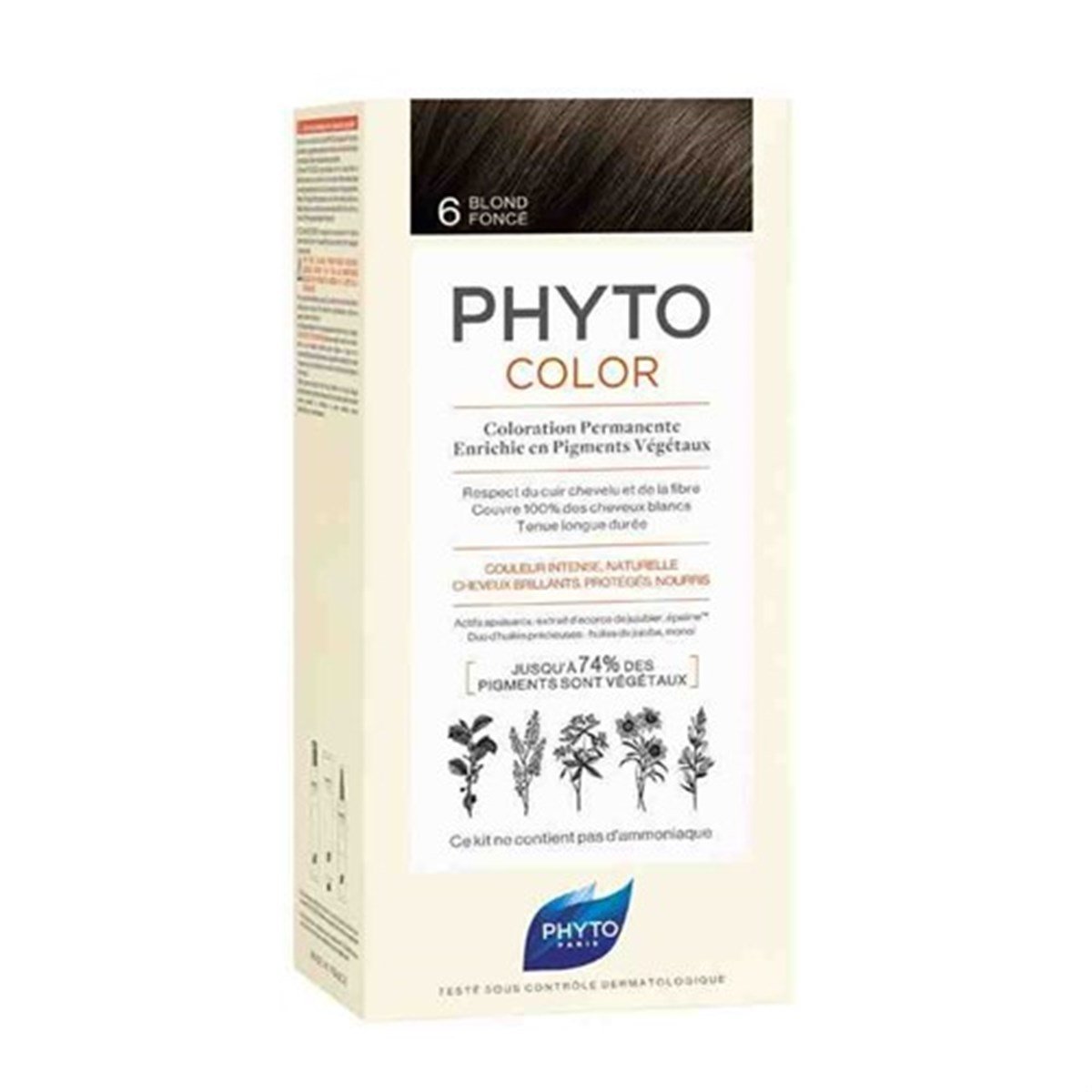 Phyto Phytocolor 6 Dark Blonde Bitkisel Saç Boyası 6 Koyu Kumral