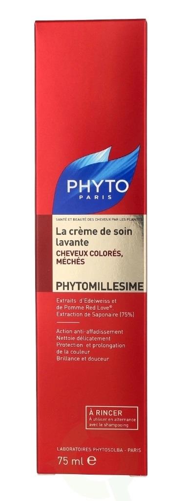 Phyto Phytomillesime Cleansing Care Cream Bakım Kremi Boyalı ve İşlem Görmüş Saçlar İçin Temizleyici 75 ml-Phyto