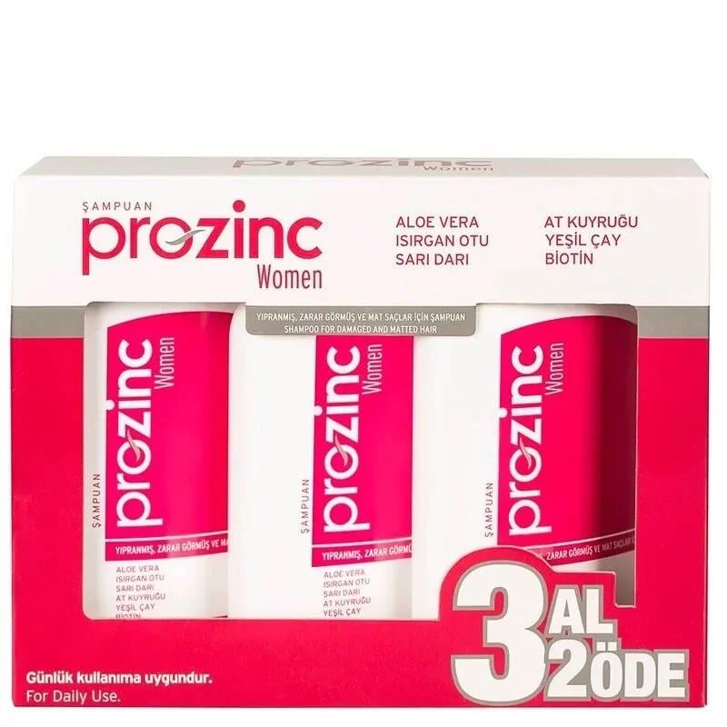 Prozinc Woman Şampuan 3 AL 2 ÖDE 300 ml Kırmızı-Prozinc