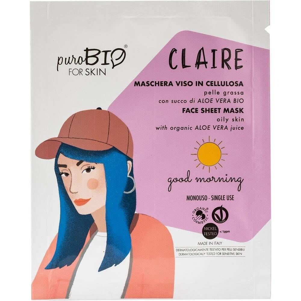 Purobio Face Sheet Mask For Oily Skin Claire Good Morning-Purobio
