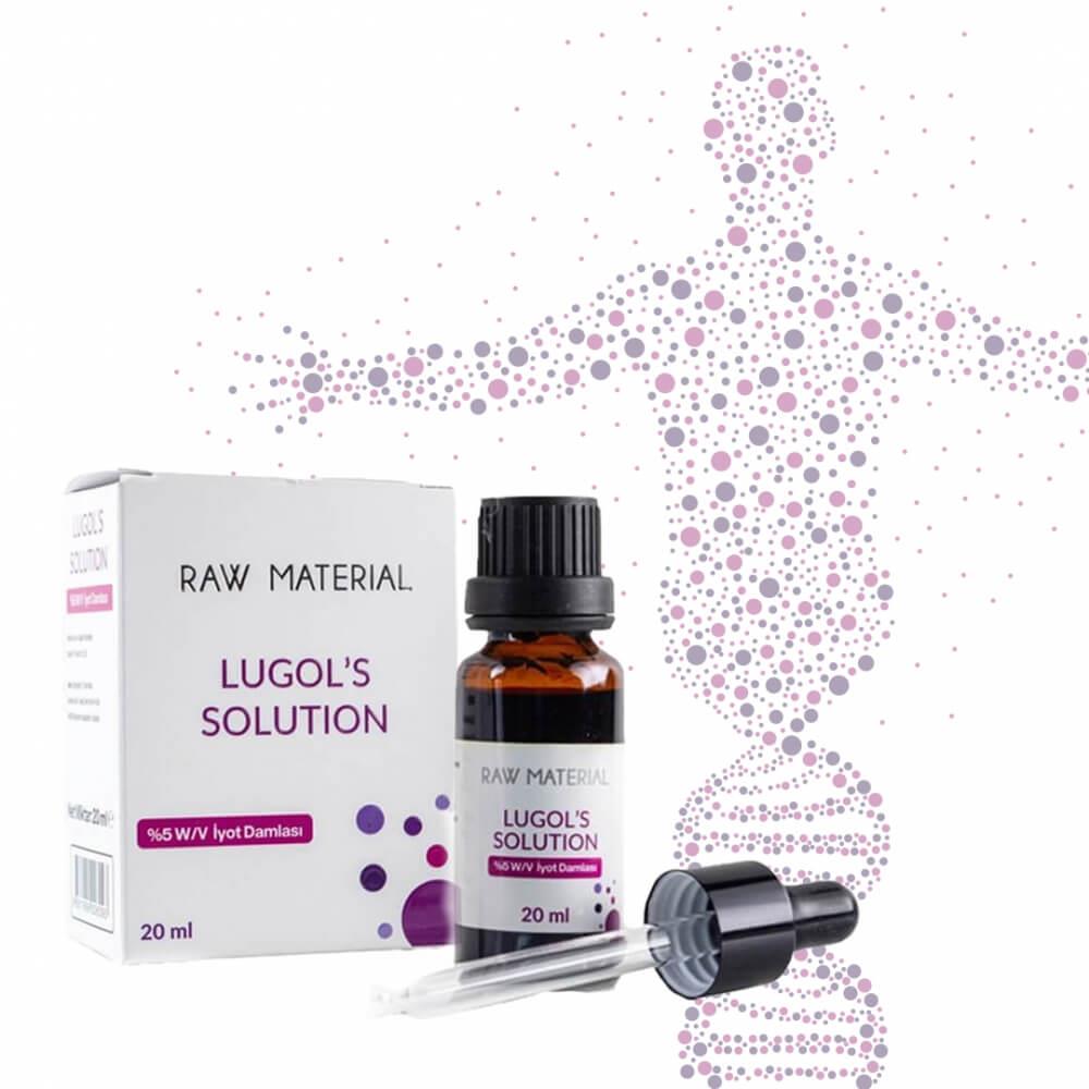 Raw Material Lugol's Solution %5 İyot Damlası 20 ml-Raw Materıal