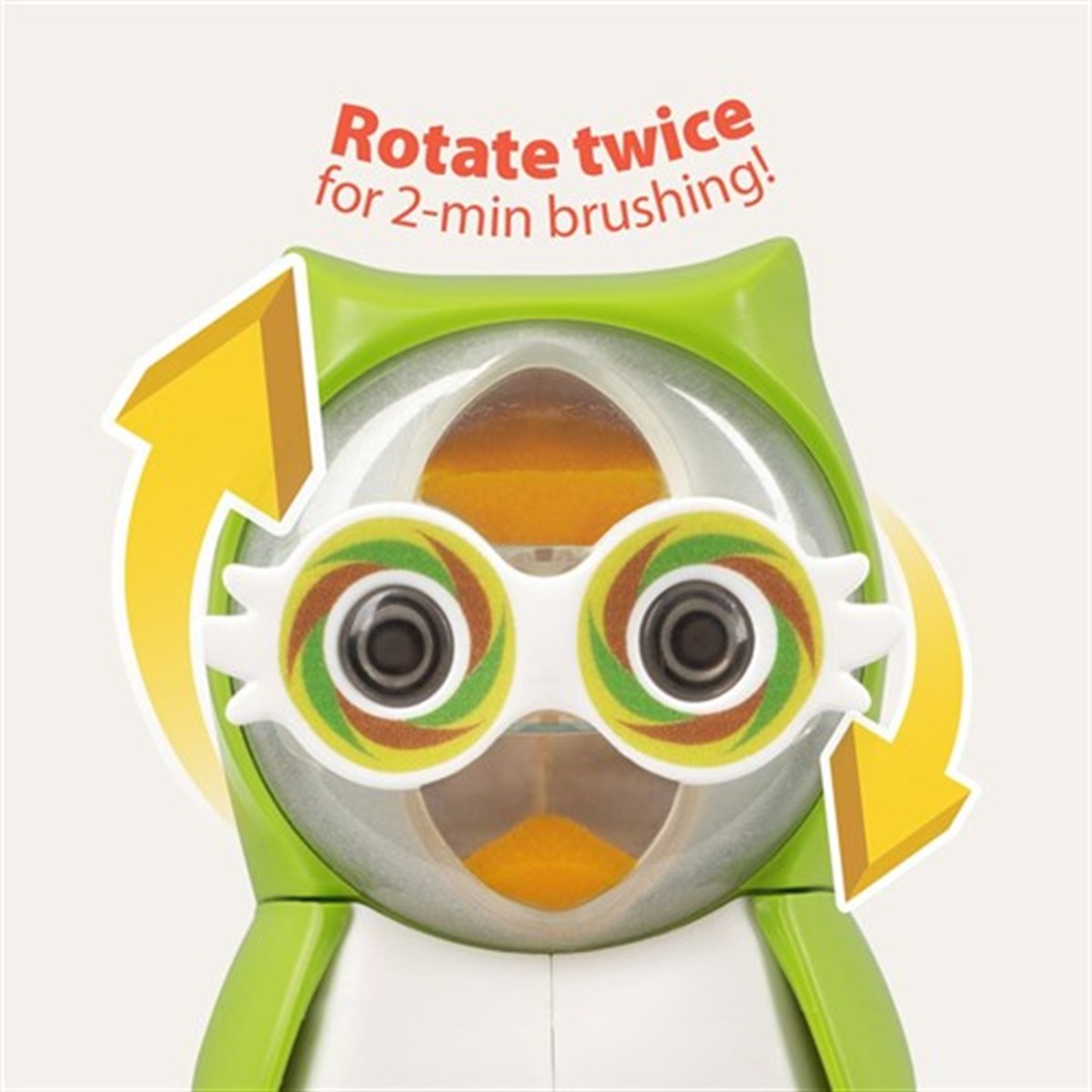 Rocs Flipper Baykuş Zamanlayıcılı ( 1 Dakika ) Hijyenik Diş Fırçası Kabı