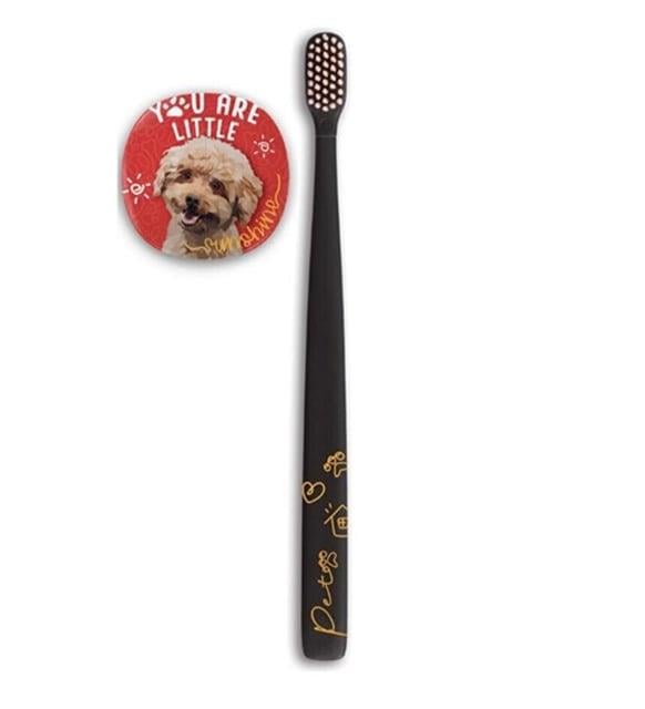 Rocs Flipper Pets Hijyenik Saklama Kabı ve Diş Fırçası Seti (Köpek)-Rocs