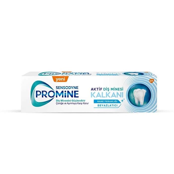 Sensodyne Promine Diş Macunu Aktif Diş Minesi Kalkanı Nane Ferahlığı Beyazlatıcı Diş Macunu 75 ml-Sensodyne