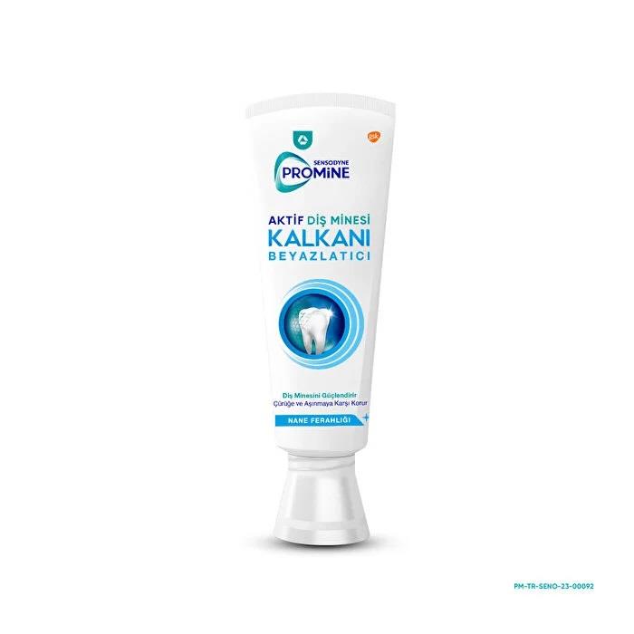 Sensodyne Promine Diş Macunu Aktif Diş Minesi Kalkanı Nane Ferahlığı Beyazlatıcı Diş Macunu 75 ml-Sensodyne