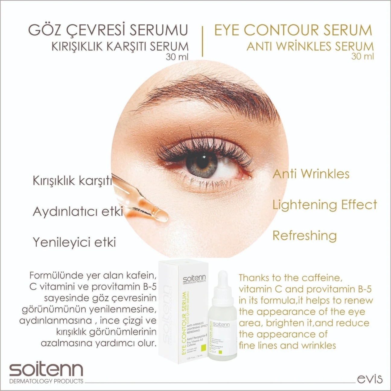 Soitenn Eye Contour (Göz Çevresi) Serum 30 ml-Soitenn