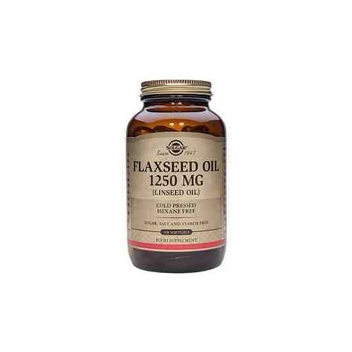Solgar Flaxseed Oil 1250 Mg 100 Softjel