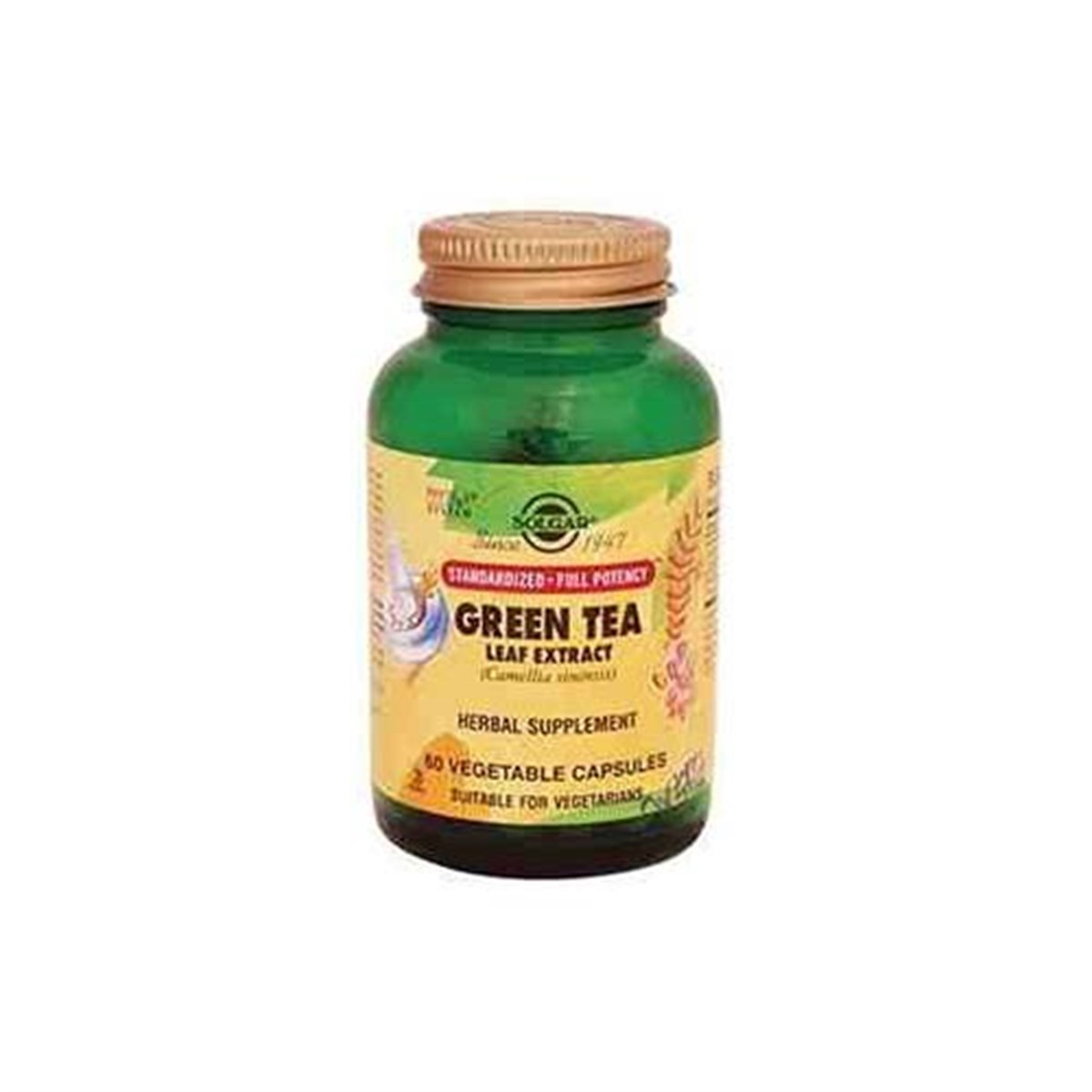 Solgar Green Tea Leaf Extract 60 Kapsül