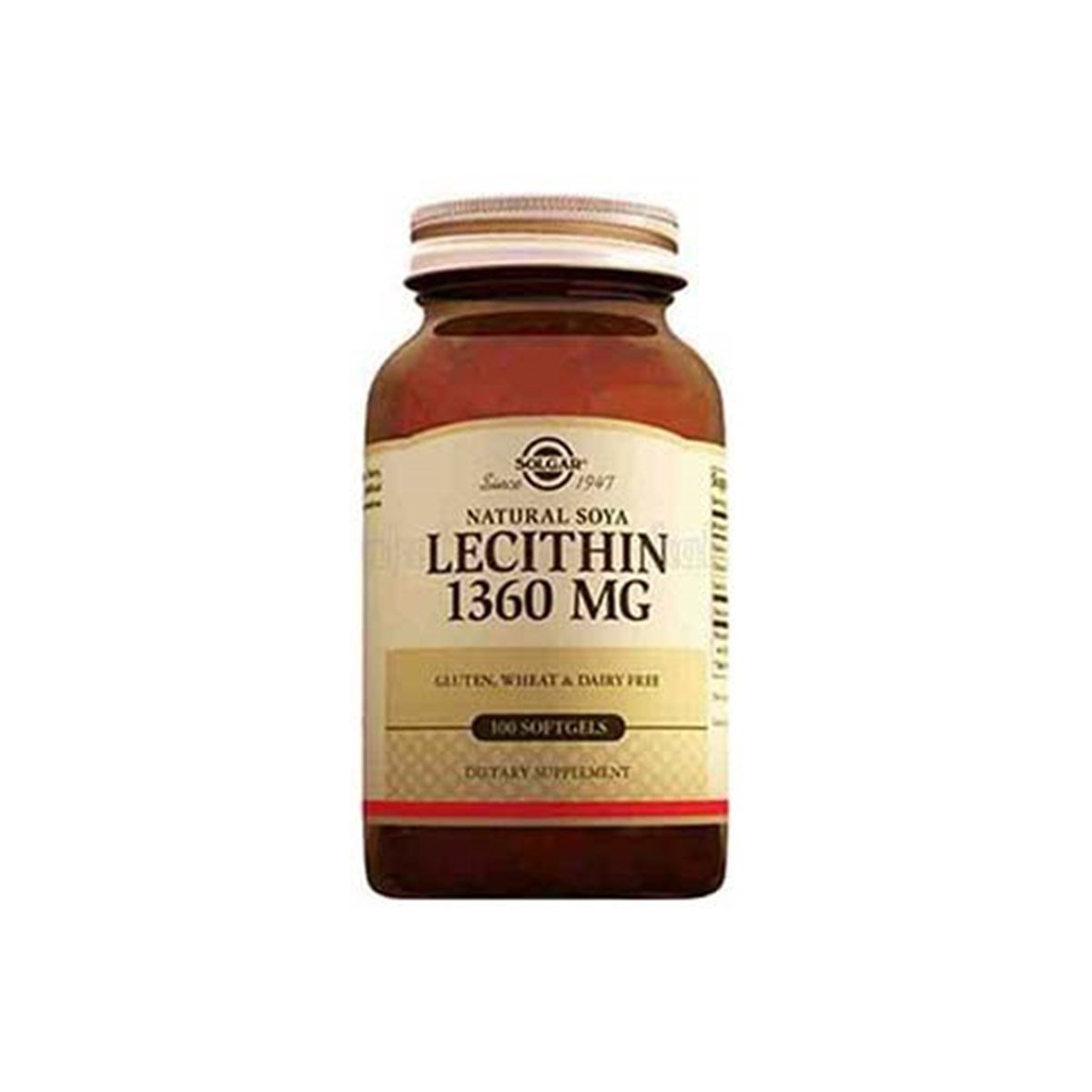 Solgar Lecithin 1360 Mg 100 Tablet