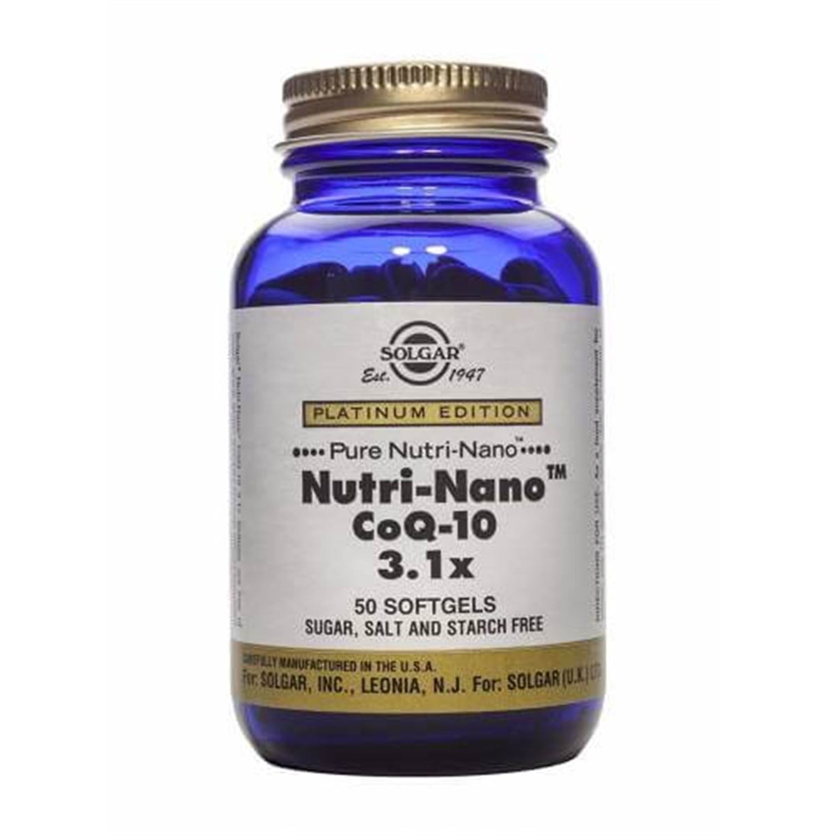 Solgar Nutri-Nano Tm Coq-10 3,1X 50 Tablet-Solgar