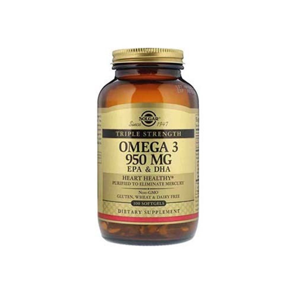 Solgar Triple Strength Omega-3 950 Mg 100 Softgels