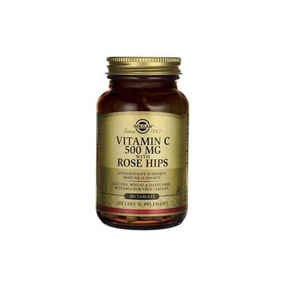 Solgar Vitamin C 500 Mg With Rose Hips 100 Tablet