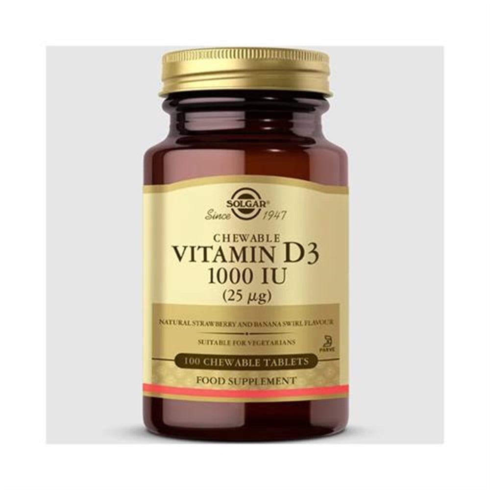 Solgar Vitamin D3 1000 ıu (25 µg) 100 Çiğneme Tablet
