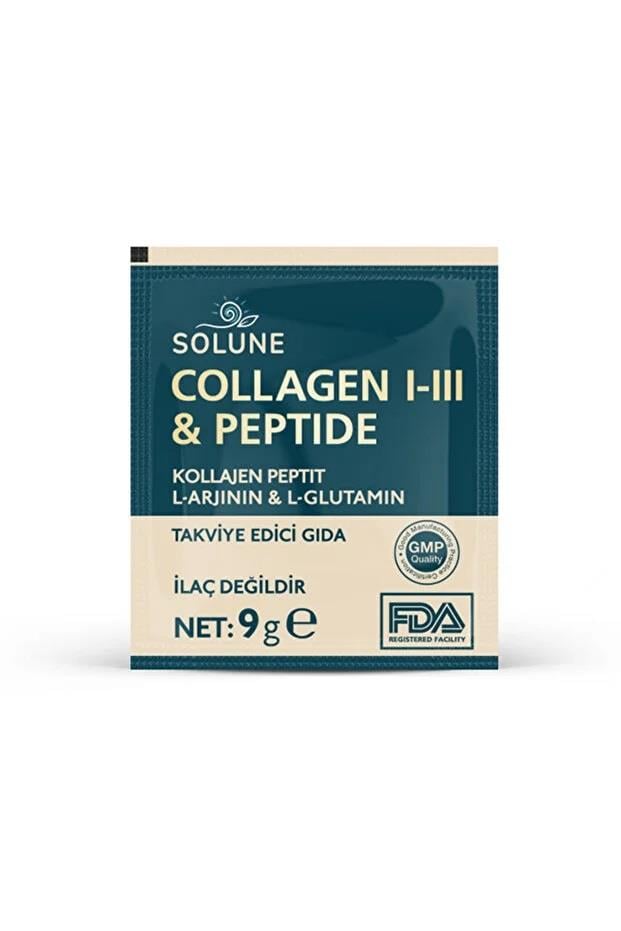 Solune Collagen 1-3 & Peptide 30 Adet 9 gr Toz Saşe 350 gr-Solune