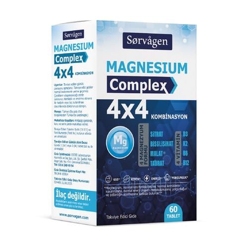Sorvagen 4x4 Magnezyum Complex 60 Tablet-Sorvagen