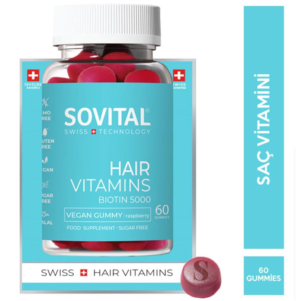 Sovital Hair Vitamins 60 Gummies-Sovital