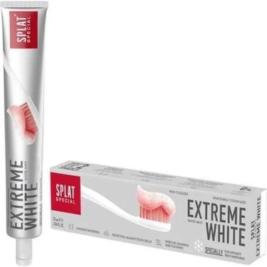 Splat Extreme White 2 Ton Beyazlatıcılı Diş Macunu 75 ml-Splat